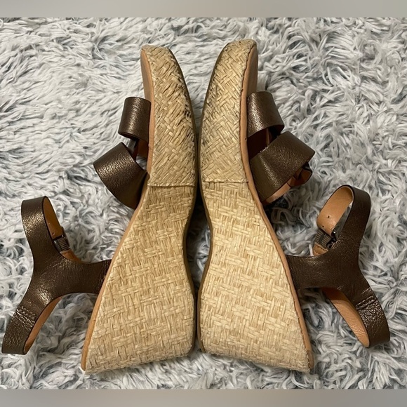 Korks Kork Ease women’s 7/38 sandals platform straw heels strappy Heels Leather - Picture 5 of 8